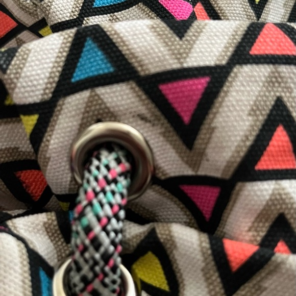 Kavu Neon Colorful Chevron Pattern Shoulder Bag - Multicolor - Picture 16 of 16